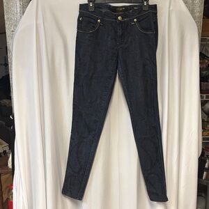 Rocawear Dark Blue Skinny Jeans with Gold Details